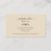 Boho Terracotta Sun Mountains Visitekaartje (Achterkant)