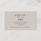 Boho Terracotta Sun Mountains Visitekaartje (Achterkant)