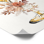 Boho Terracotta Vrijgezellenfeest Welkom Poster (Hoek)