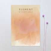 Boho Terracotta Waterverf Earring Display Visitekaartje