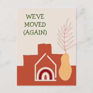 Boho Terracotta We hebben opnieuw een nieuw adres Briefkaart
