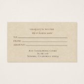 Boho Terracotta Zand Zon Abstract Cadeaubon Visitekaartje (Achterkant)