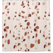 Boho Terrazzo Motif rideau de douche moderne (Devant)