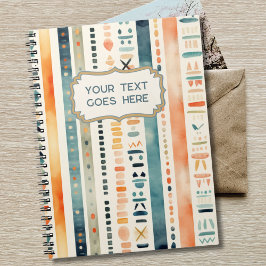 Boho Terug naar school Aangepaste tekst Notitieboek