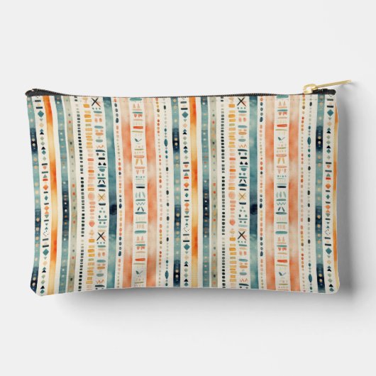 Boho Terug naar School Custom Text Pencil Pouch Etui (Achterkant)