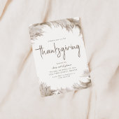 Boho Thanksgiving Dîner de fête Invitation