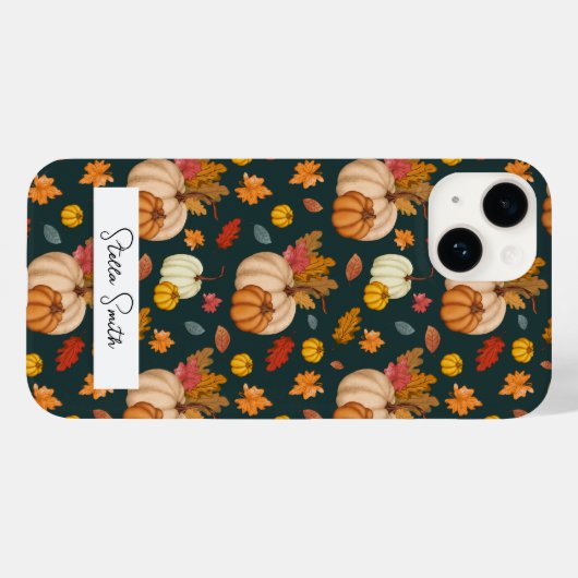 Boho Thanksgiving Fall Pumpink Coque (Verso (horizontal))