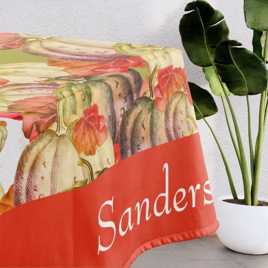 Boho Thanksgiving Herfst Decor Waterverf Pompoen Tafelkleed