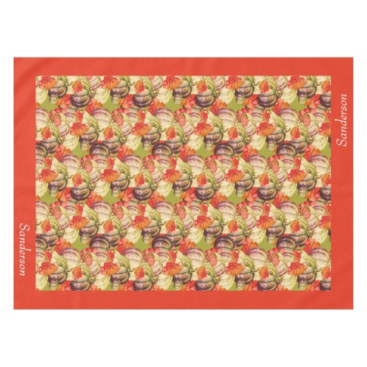 Boho Thanksgiving Herfst Decor Waterverf Pompoen Tafelkleed (Voorkant (Horizontaal))