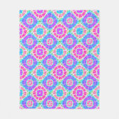 Boho Tie Dye Pattern Cheerful Fleece Blanket Deken (Voorkant)