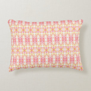 Boho Tie Dye Pattern Pink & Yellow - Accent Pillow Kussen