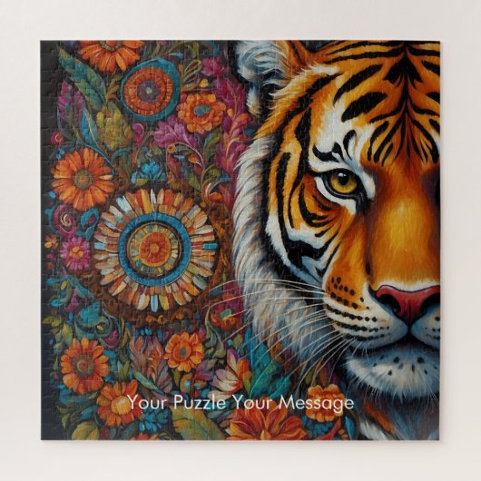 Boho Tiger Mandala Legpuzzel (Verticaal)