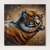 Boho Tiger Puzzle - L'art animalier de la jungle (Horizontal)