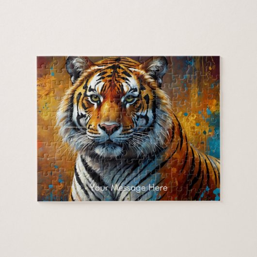 Boho Tiger Puzzle - L'art animalier de la jungle (Horizontal)
