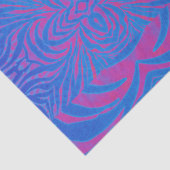 Boho Tiger Stripe roze en blauw Tissuepapier (Detail)