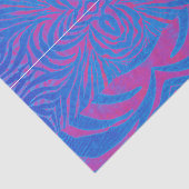 Boho Tijgerstreep Roze en Blauw Tissuepapier (Detail)