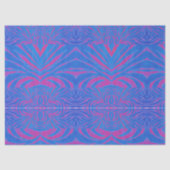 Boho Tijgerstreep Roze en Blauw Tissuepapier (Voorkant)