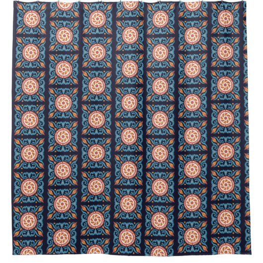 Boho Tile Douche rideau (Devant)