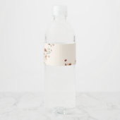 Boho Tiny Wildflower Bruiloft Waterfles Labels Waterfles Etiket (Achterkant)