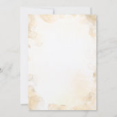 Boho Tombez amoureux Sephia Invitation de Baby Sho (Dos)