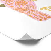 Boho Toucan Folk Pink Inspirerend Quote Pun Poster (Hoek)