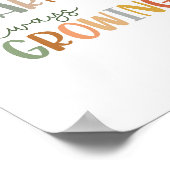 Boho toujours apprendre toujours croissante Poster (Coin)