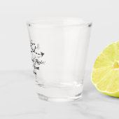 Boho Travel Wedding Elegant Romantic Custom  Shot Glas (Rechts)