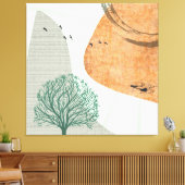 Boho Tree Canvas Afdruk (Insitu (Woonkamer))