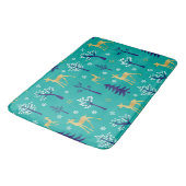 Boho Trees Gold Deers Modern Badmat (Gekanteld)