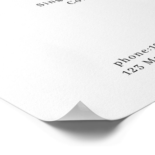 Boho Trendy Pricelist Poster (Hoek)