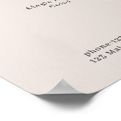 Boho Trendy Prijslijst Poster (Hoek)