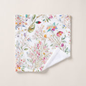Boho, Trendy, Waterverf, Chic, Modern, Pastel Bad Handdoek (Wasdoekje)