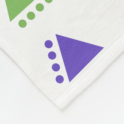 Boho Triangles Fleece Deken (Hoek)