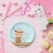 Boho Tribal Baby shower Papieren Bordje (Feest)