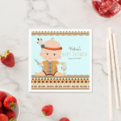 Boho Tribal Baby shower Servetten (Insitu)