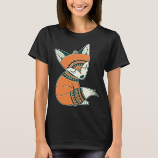  Boho Tribal Fox Leuke Vossen Dier T-shirt