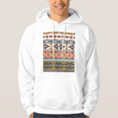 Boho Tribal Geometric Pattern Zuidwestelijke Aztek Hoodie (Voorkant)