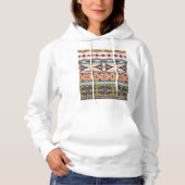 Boho Tribal Geometric Pattern Zuidwestelijke Aztek Hoodie (Voorkant)
