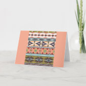 Boho Tribal Geometric Pattern Zuidwestelijke Aztek Kaart (Voorkant)