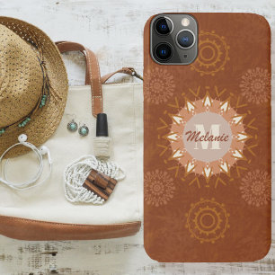 Boho Tribal Mandalas Rustic Earthtones Variatie 1 iPhone 11 Pro Max Hoesje