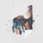 Boho Tribal Native American Golfhanddoek (Insitu)