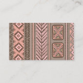 Boho Tribal Rustic Showe Diaper Raffle Ticket Informatiekaartje (Achterkant)