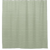 Boho Tribal Sage Green and White stripe Douchegordijn (Voorkant)