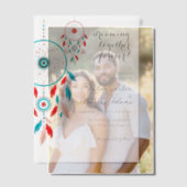 Boho Tribal veer Bruidsdroomvanger Vellum Uitnodigingen (Offset (Koppel))