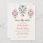 Boho Tribal veer Dreamcatcher bruiloft Save The Date (Voorkant)