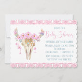 Boho Tribal Watercolor Baby Shower Invitations (Devant)
