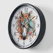 Boho Tribal Waterverf Paard Stijlvol Chic (Hoek)