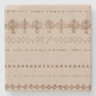 Boho tribale geometrische grens patroon stenen ond stenen onderzetter