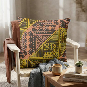 Boho Tribale Geometrische Patroon - Mudcloth Aztek Kussen