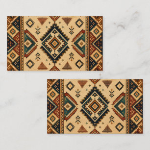 Boho Tribale Geometrische Patroon Visitekaartje